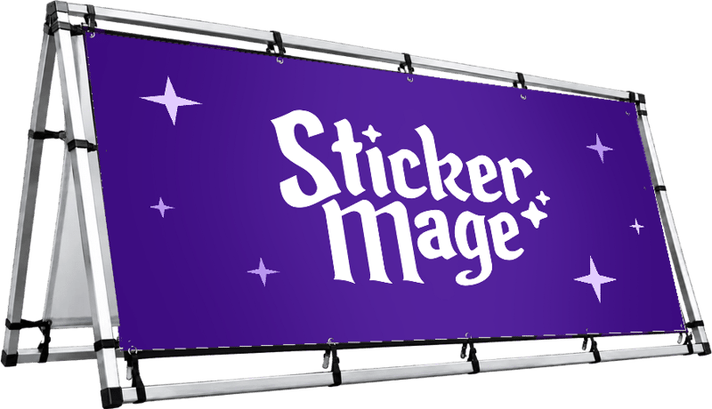 A-Frame Banner Display